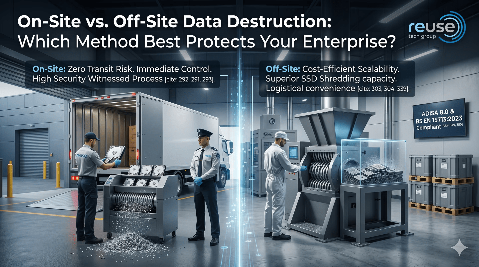 On-Site vs. Off-Site Data Destruction: Which Method Best Protects Your Enterprise?